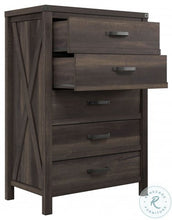 Load image into Gallery viewer, Brown Industrial Farmhouse 5 Drawer Chest MRM2469
