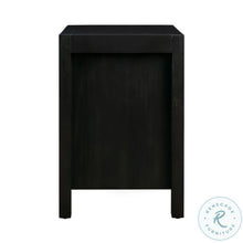 Load image into Gallery viewer, Asheville Black Wooden Nightstand, 24&quot;W x 16.5&quot;D x 24&quot;H
