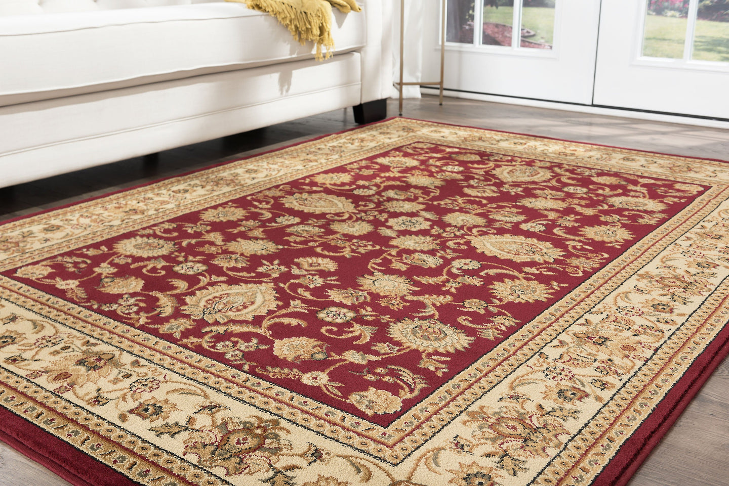 Sensation Red 11 ft. x 15 ft. Transitional Area Rug (5003)