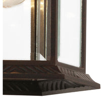 Load image into Gallery viewer, Wall Mount 1-Light Outdoor Rust Coach Wall Lantern Sconce with Clear Glass - 320CE
