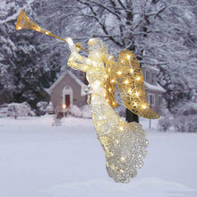 Load image into Gallery viewer, 4&#39; Tall Angel Prelit LED Christmas Decoration (Used)
