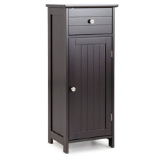 Load image into Gallery viewer, Wooden Bathroom Floor Storage Cabinet with Drawer and Shelf
