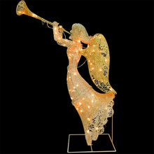 Load image into Gallery viewer, 4&#39; Tall Angel Prelit LED Christmas Decoration (Used)
