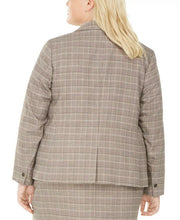 Load image into Gallery viewer, Women&#39;s Plus Size Trendy One-Button Plaid Blazer by Bar III

