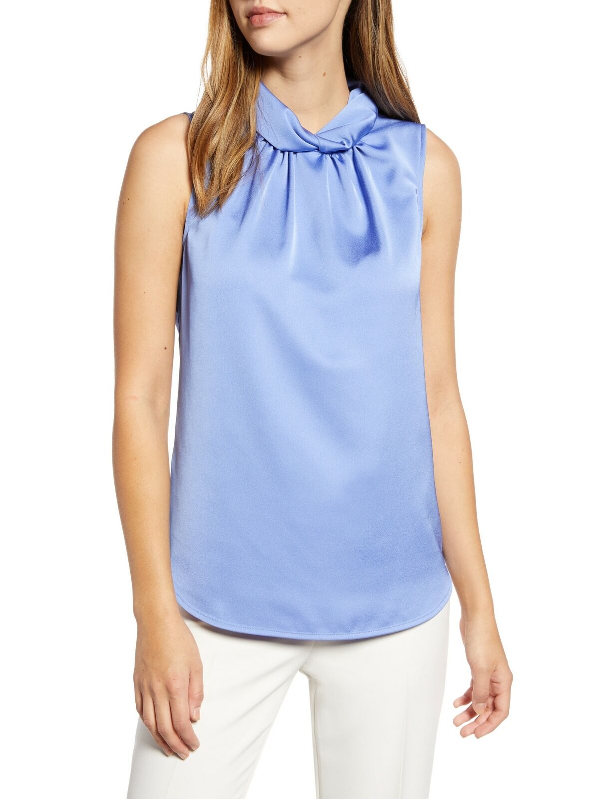 Women's Sleeveless Mock Neck Blouse by Anne Klein