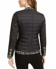 Load image into Gallery viewer, Women&#39;s Tweed Trim Puffy Jacket by Anne Klein
