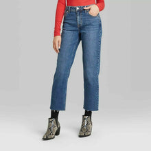 Load image into Gallery viewer, Women&#39;s High-Rise Straight Leg Ankle Jeans
