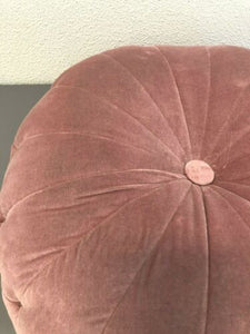 24" Oversize Velvet Round Floor Pillow - Rose
