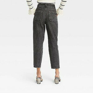 Women's Mid-Rise Straight Acid Wash Jeans