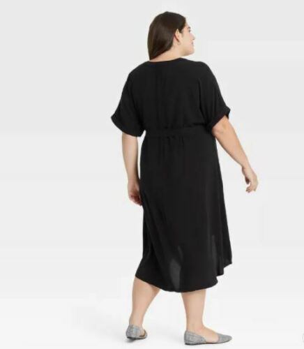 Women's Plus Size Short Sleeve Shirtdress
