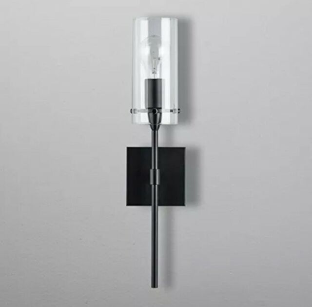 Effimero 1-Light Wall Vanity Corridor Sconce Black 3298RR