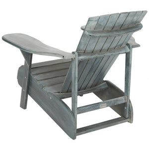 Mopani Ash Gray Wood Adirondack Chair 7496