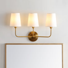Load image into Gallery viewer, Lighting Sawyer 3-light Brass LED Wall Sconce - 21.5&quot;x7&quot;x13.8&quot; (SB138)
