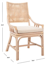 Load image into Gallery viewer, Donatella Natural White Wash Cotton Chair - Set of 2 (SB1072)(2 BOXES)
