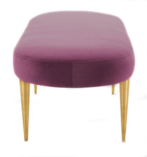 Load image into Gallery viewer, SAFAVIEH CORINNE VELVET OVAL BENCH 1798CDR
