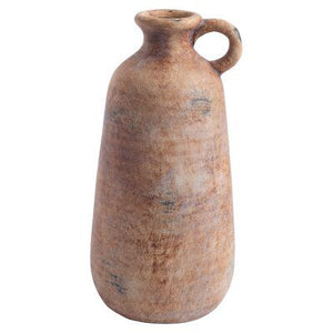 13"H EARTHEN TEXTURED JUG VASE