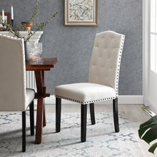 Load image into Gallery viewer, Tannis Tufted Upholstered Parsons Chair, Set of 2 chairs
