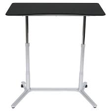 Element Sit-Stand Height Adjustable Desk Silver/Black - Studio Designs #4314