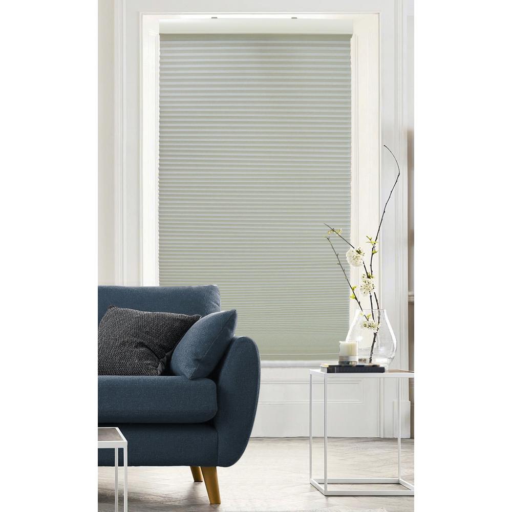 Slate Gray Cordless Light Filtering Cellular Shade - 27 in. W x 72 in. L (Actual Size 26.5 in. W x 72 in. L) - 414DC