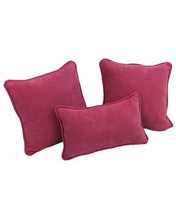 Load image into Gallery viewer, Burgundy Sunnydale 3 Piece Throw Pillow Set 7735
