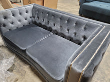 Load image into Gallery viewer, Veun 64&quot; Velvet Square Arm Loveseat
