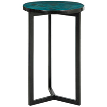 Load image into Gallery viewer, Zaira Turquoise End Table - #184CE
