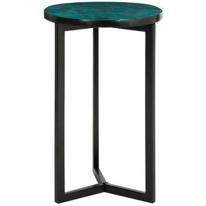 Zaira Turquoise End Table - #184CE