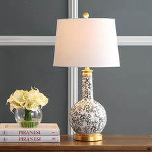 Load image into Gallery viewer, Safavieh Bodin Table Lamps in Black/White (Set of 2) 478CDR
