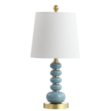Load image into Gallery viewer, Trace Table Lamp  BLUE MARBLE WITH GOLD FINISH 66CDR
