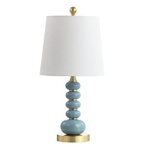 Trace Table Lamp  BLUE MARBLE WITH GOLD FINISH 66CDR