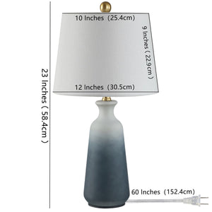 Narem 23 in. White/Blue Table Lamp - Set of 2 (SB1032)(2 BOXES)
