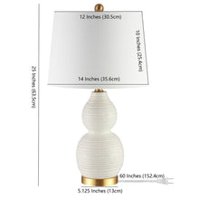 Load image into Gallery viewer, Darsa 25.5 in. White Table Lamp (SB293)
