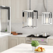 Load image into Gallery viewer, Thorne 1 Light Single Rectangle Pendant Chrome 3011RR
