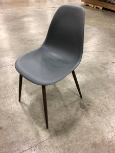 33" Gray Plastic Chair #9196