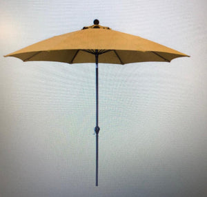 9' Yellow Wind Resistant Market Umbrella #9515