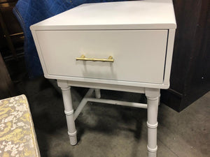 Oslari Painted White Wood Accent Table