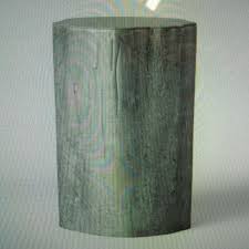 Tree Trunk Accent Table Silver #4245