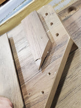 Load image into Gallery viewer, Reclaimed Barnwood Corner Bar Cabinet with Mirrored Panels
