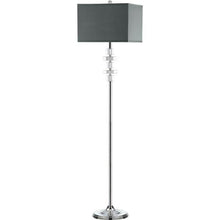Load image into Gallery viewer, Times 60.25 in. Clear Square Floor Lamp with Gray Shade - #182CE
