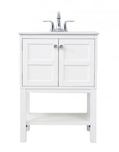 Load image into Gallery viewer, 24 in. single bathroom vanity set in White by Elegant *as-is*
