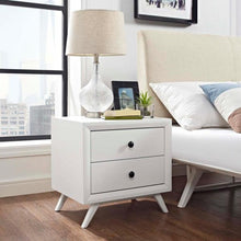 Load image into Gallery viewer, Tracy White Nightstand with China Ash Veneer Material #9940
