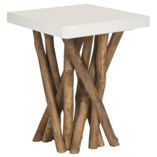 Load image into Gallery viewer, Hartwick Branched Side Table Reclaimed Branch Legs With White Top 95CDR
