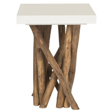 Load image into Gallery viewer, Hartwick Branched Side Table Reclaimed Branch Legs With White Top 95CDR

