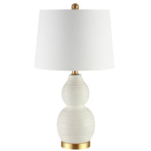 Load image into Gallery viewer, Darsa 25.5 in. White Table Lamp - 538CE
