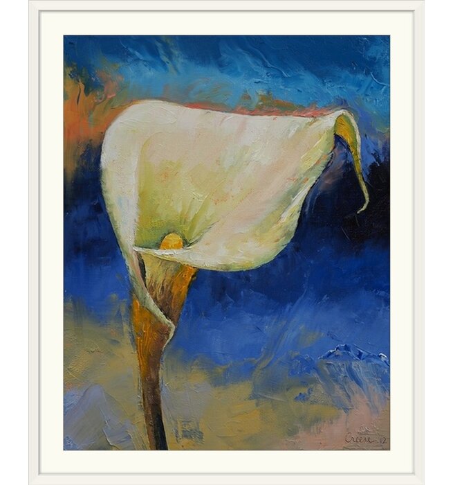 Anjlee White Calla Lily by Michael Creese - Print 3018AH