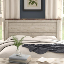 Load image into Gallery viewer, King Whitewash Theus Panel Headboard ONLY
