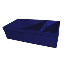 Load image into Gallery viewer, 36&quot; Quatro Alcove Double Basin Reversible Fireclay Farm House Sink from the Farmhaus Collection - Apron Front, MRM2968
