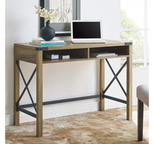 Load image into Gallery viewer, Reclaimed Barnwood 42&quot; Farmhouse Metal &amp; Wood Desk
