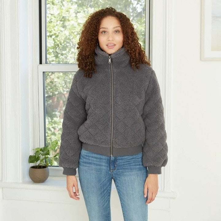 Women's Quilted Sherpa Jacket TGT1124