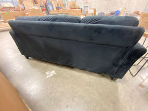 Lifestyle Solutions Taryn Curved Arms Sofa, Black Fabric
